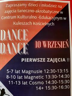 Zajęcia taneczne-zapraszamy Zajęcia taneczne-zapraszamy