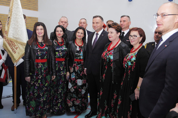 Zespół,, Kulesianki Band" z Prezydentem w Kuleszach Kościelnych Zespół,, Kulesianki Band" z Prezydentem w Kuleszach Kościelnych