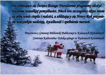WESOŁYCH ŚWIĄT BOŻEGO NARODZENIA I SZCZĘŚLIWEGO NOWEGO ROKU!