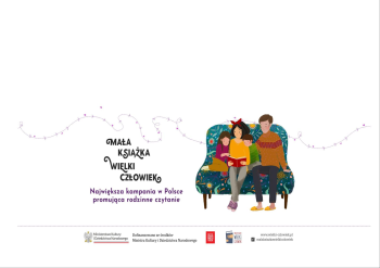 rodzinne czytanie podczas kampanii "Mała książka- wielki człowiek"