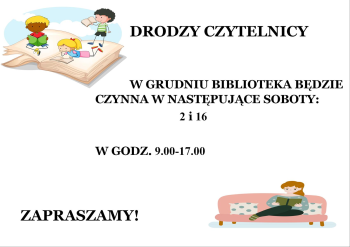Biblioteka otwarta w soboty Biblioteka otwarta w soboty