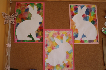 Wielkanocny zajączek -zajęcia plastyczne